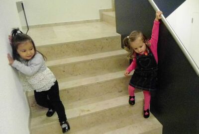Viele Geländer sind für Kinder zu hoch